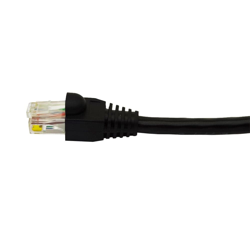 Patch Cord Cat6 Utp Cca Preto 50 Centímetros
