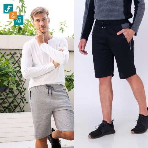 Bermudas de Moletom Esporte e Casual - Linha Comfort Premium