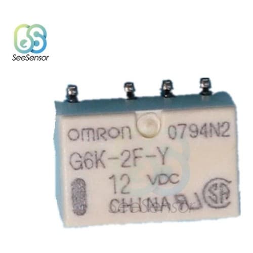 Micro Relé Smd G6k-2f-y  8pin Omron 12v  N.aberto N.fechado
