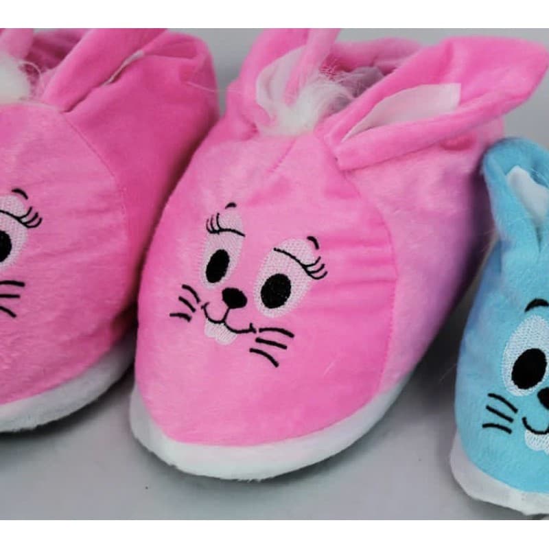 pantufa dalila coelho rosa turma da monica quentinha e confortável infantil/adulta unissex feminina e masculina