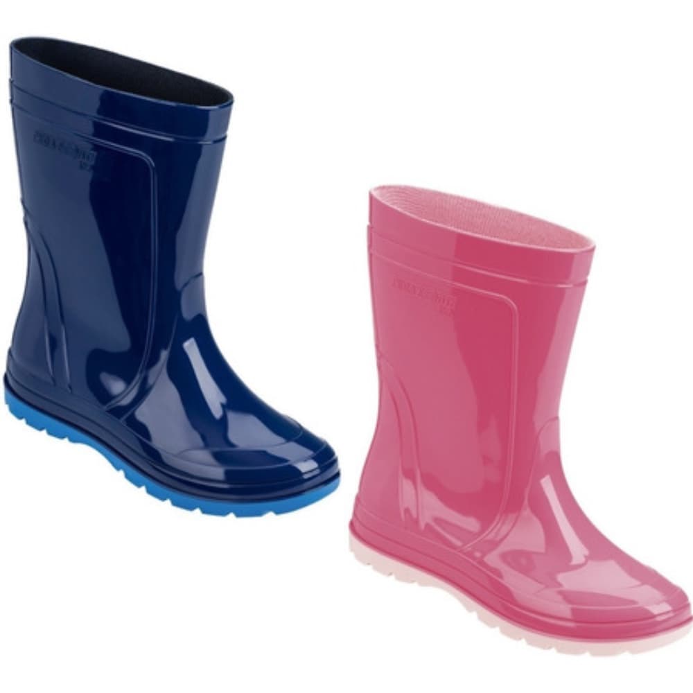 Bota Infantil De Borracha Grendene AZUL/ROSA