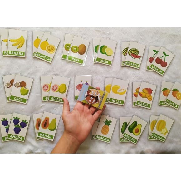 Jogo da memória frutas - 36 peças
