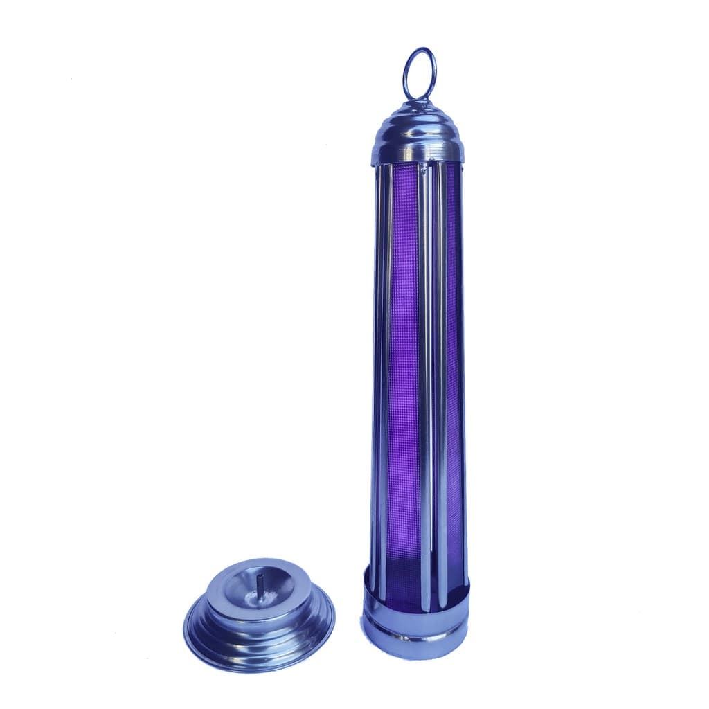 Porta-Incenso Incensário em Formato de Torre – Vidro e Alumínio 23cm | Aromatizador de Ambiente