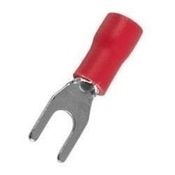 100 X Terminal Garfo/forquilha Isolado M4 0,5 A 1,5mm²   