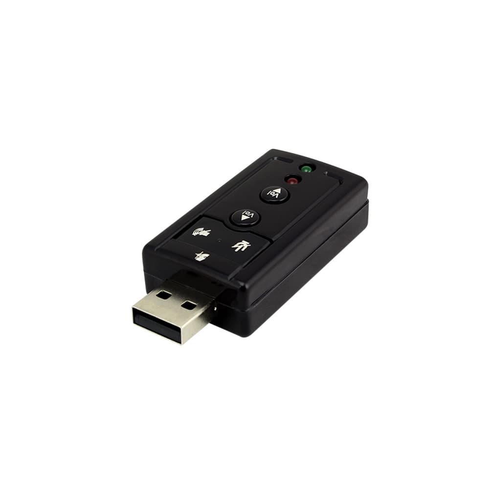Adaptador de Placa de Som USB 7.1 Entrada P2 Fone e Microfone 015-0063 - 5 