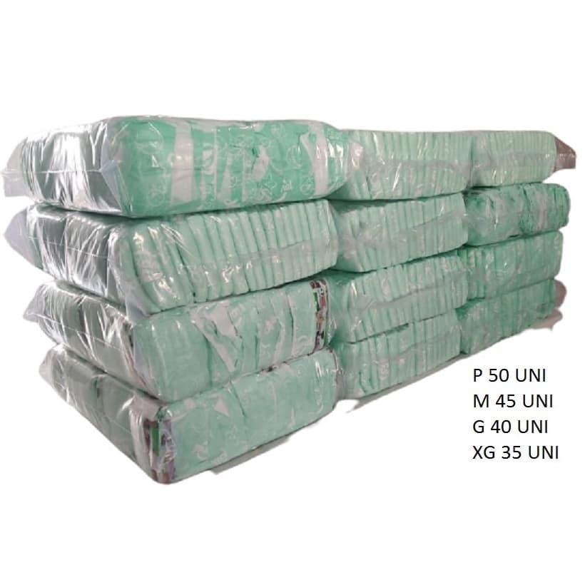 Fralda Descartável Barata Pacotão Barata Infantil P 50 M 45 G 40 XG 35