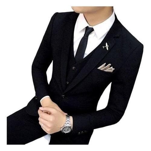 Terno Slim Masculino Paletó e Calça Oxford Abertura Italiana Fino