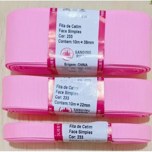 TRIO 15 Metros 10/22/38mm  KIT PROMOCIONAL- fitas gorgurao sanding 5 Metros de Cada  Largura PARTE 2