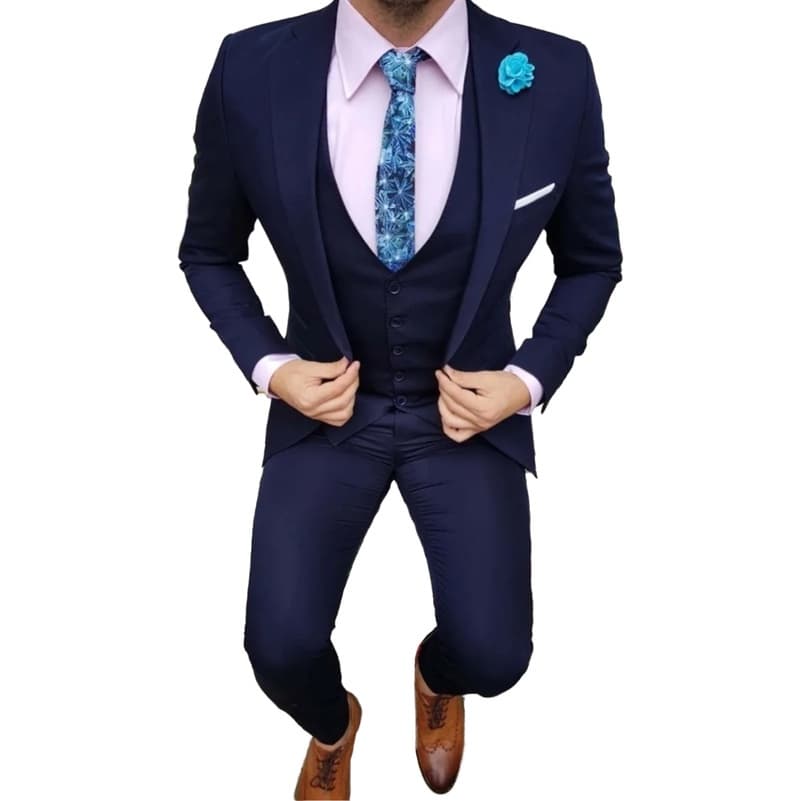 Terno Completo Blazer calça e colete Masculino Alto Padrão Conjunto Moderno Liso Advogado Trabalho
