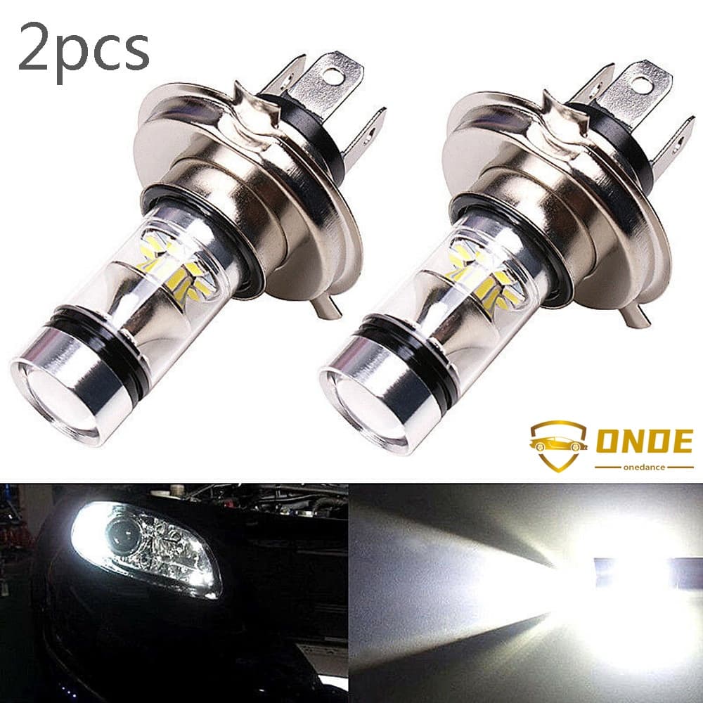 2 Peças Carro H4 8000K farol alto/baixo 20-LED luz de neblina condução DRL lâmpada lâmpada branca