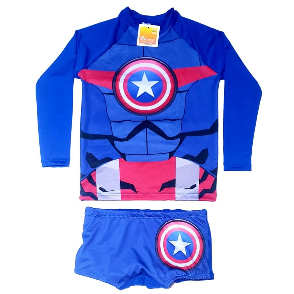 Conjunto Praia Infantil Meninos Blusa Proteção Uv+ Sunga Uv
