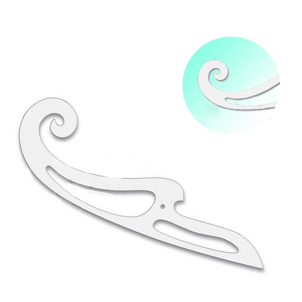 Régua Costura Curva Francesa 1120 41x12 Cm Acrílico