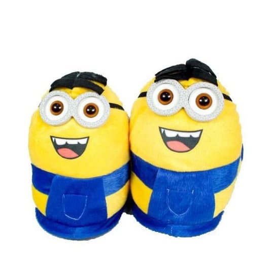 Promoção!!! lindas pantufas dos minniions azul