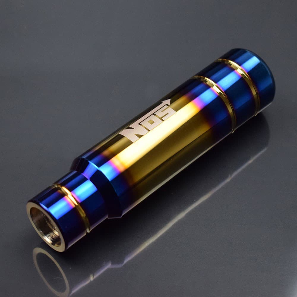 Universal Bride/NOS Cabeça Da Alavanca De Câmbio Engrenagem Do Carro Em Alumínio Azul Queimado 13CM