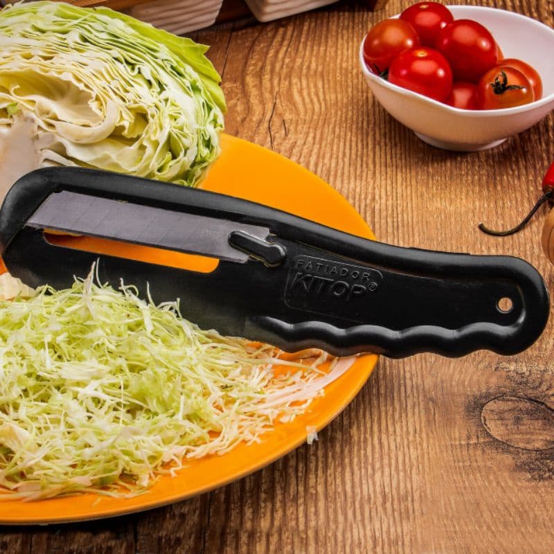 Fatiador Cortador Couve Fino Legumes Corta Tudo Cozinha Prática Rápido