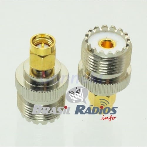 Conector So239 Uhf Para Yaesu E Baofeng Uv-3r Sma-macho