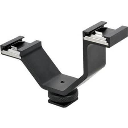 Suporte Duplo para Flash com Sapata Universal