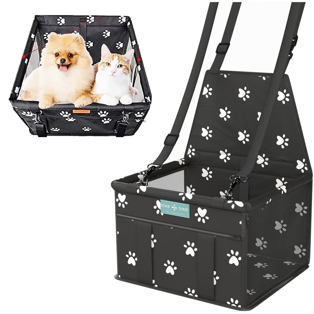 Assento Pet Cadeirinha Cadeira Booster Banco Carro para Cães e Gatos - Duke & Dixie