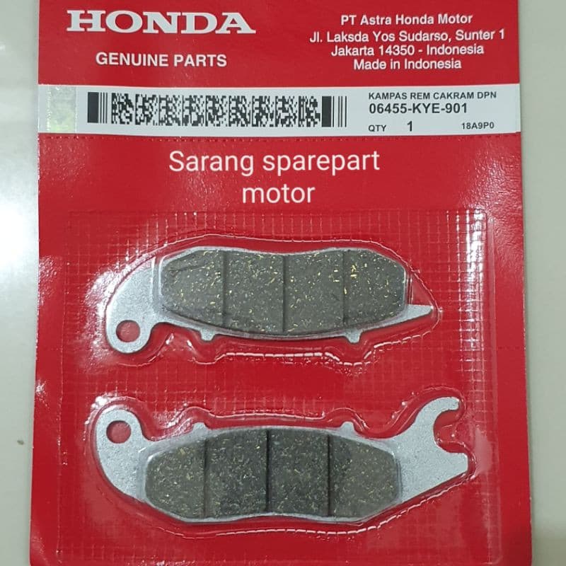 Pastilhas De Freio A Disko Frontal Tigre Megapro KYE