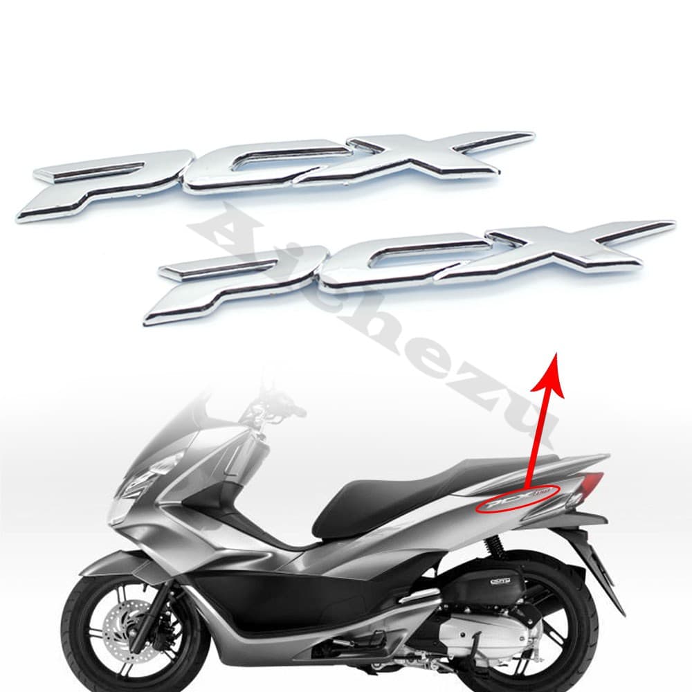 ACZ Motocicleta 1 Par 3D Emblema Do Decalque Adesivo Tanque De Combustível Pad Protector Decal Corpo Adesivos Para Honda PCX125 PCX150