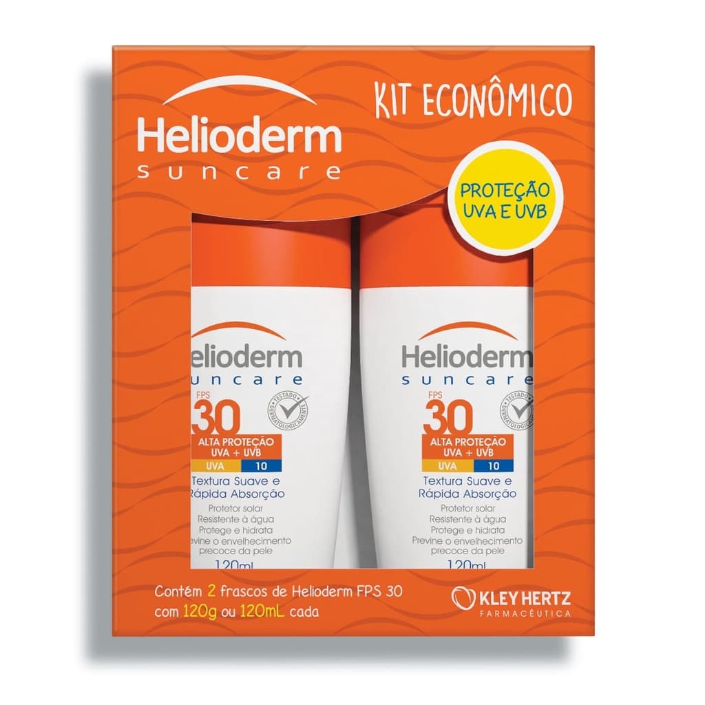 PROTETOR SOLAR HELIODERM - KIT ECONÔMICO