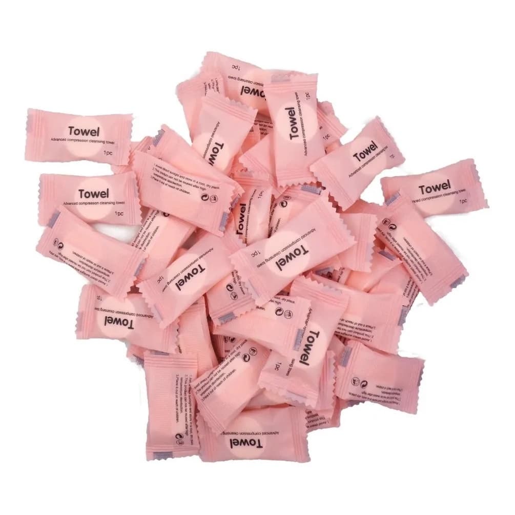 100u Toalha Desidratada P/ Tratamentos Estéticos Descartável