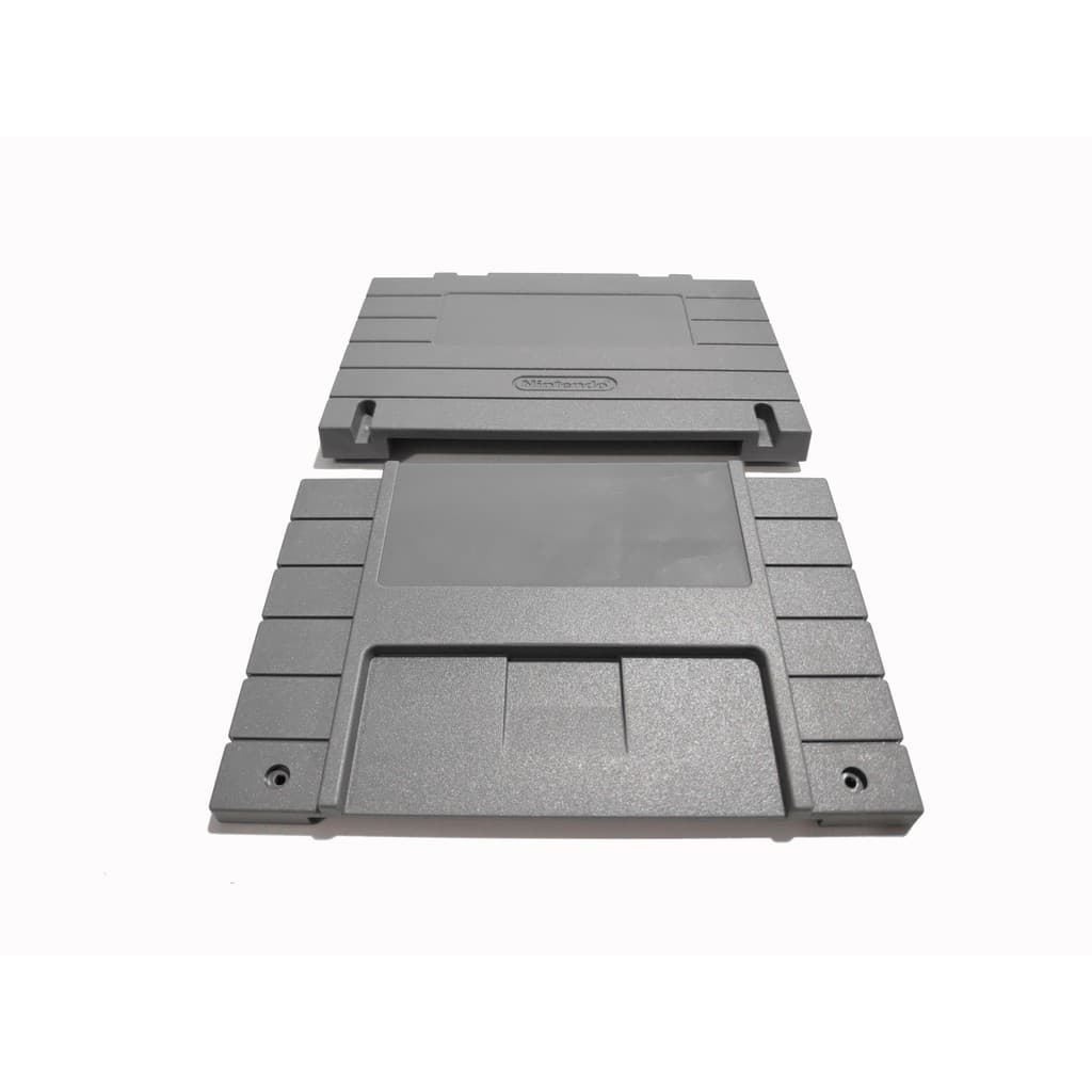 Kit 15 unidades de carcaça de Super nintendo com logo em relevo atrás