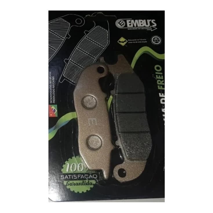Pastilha Freio Dianteira Fazer Ys 250 2016 2017 2018 2019 SEMI-METALICA