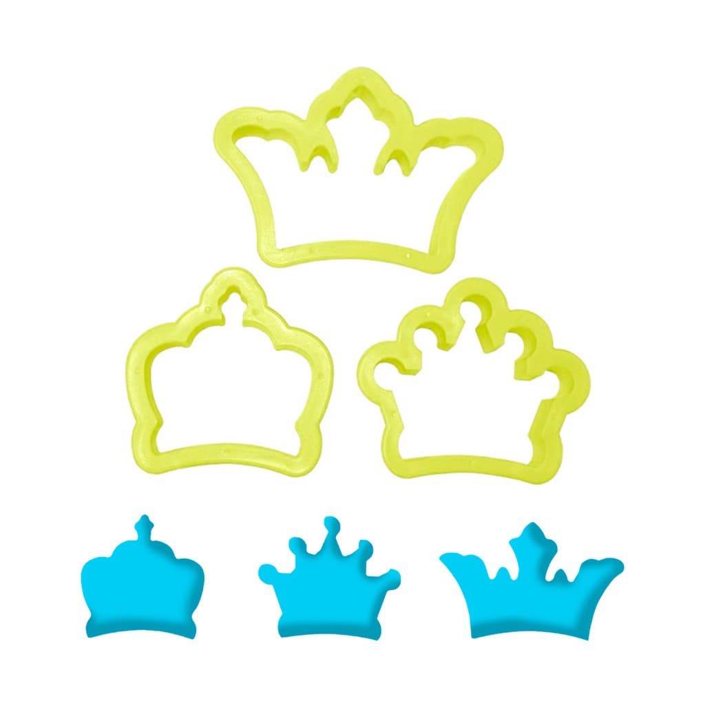 Kit Cortador Formato Coroa M 3 Peças Massas e Biscuits