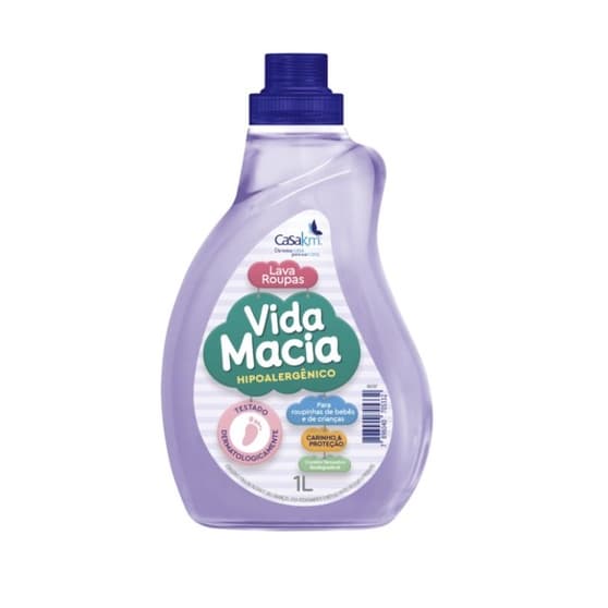 Lava Roupas de Bebê Vida Macia Hipoalergênico de 1L