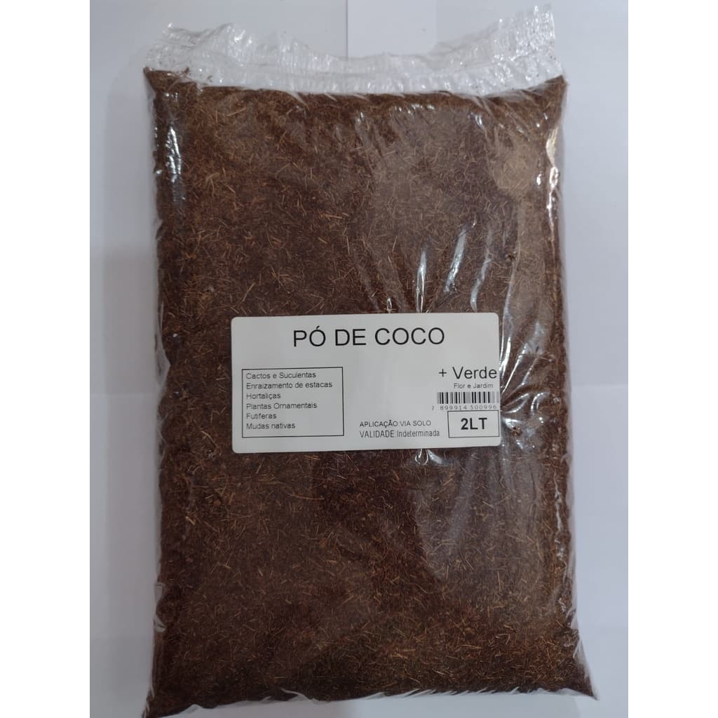 2 Litros Pó de Coco Natural Para Plantas Répteis Roedores Jabuti Tartaruga Terrário