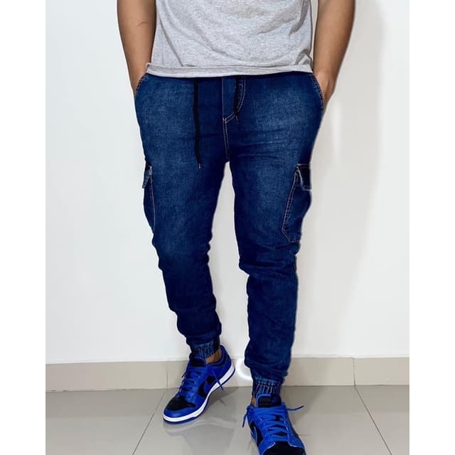 Calça jogger cargo masculino caramelo bege escuro qualidade bom enviar rápido Top
