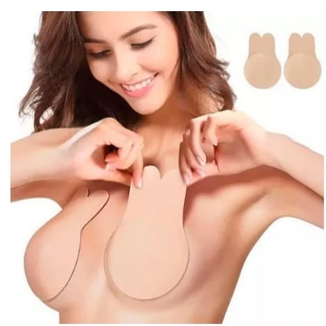 Sutiã Mulher Adesivo Levanta Seios, Silicone Orelha De Coelho Sutiã Invisível.