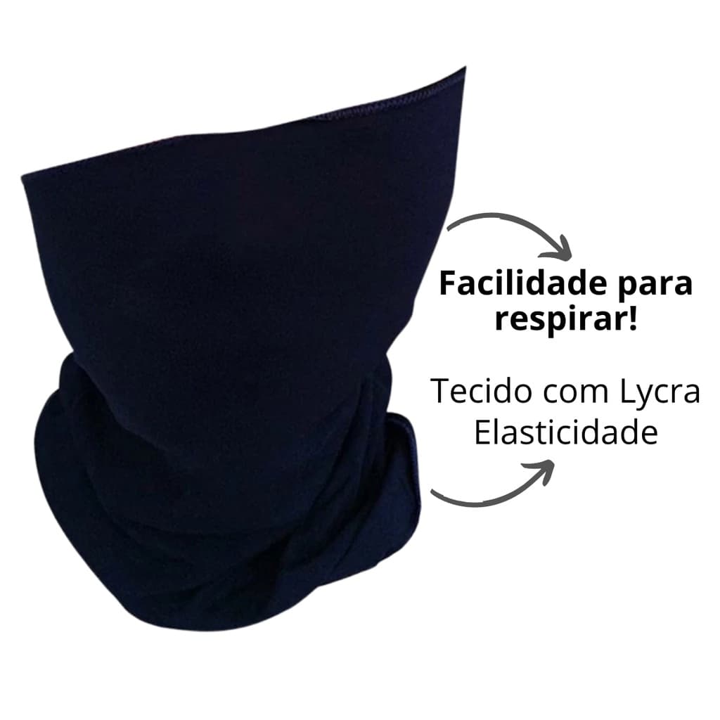 Mascara Balaclava Ninja Preta Elanca Lycra Elastica Otaku Geek