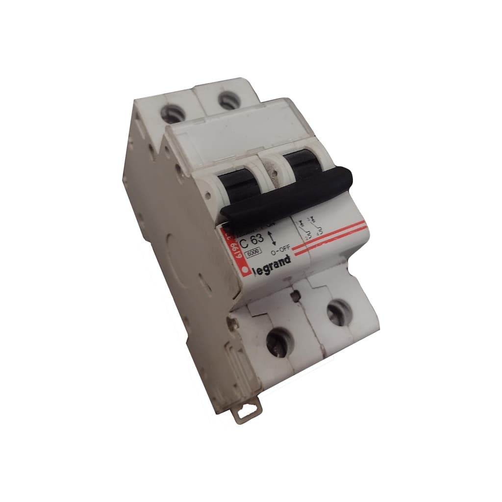 Disjuntor Bifásico Termomagnético 63a Curva C Legrand