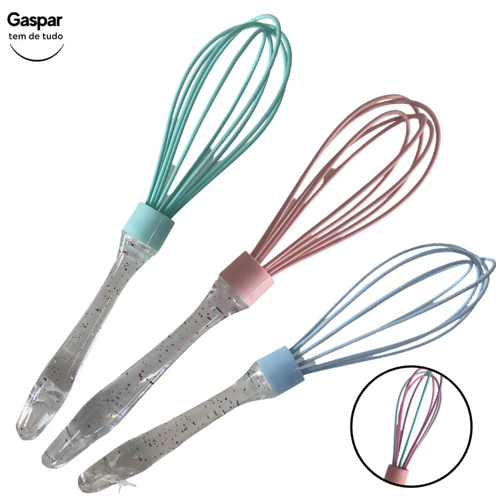 Batedor Mexedor Fue Fouet de Clara em Neve, Cremes, Ovos, e Massa de Bolo de Silicone