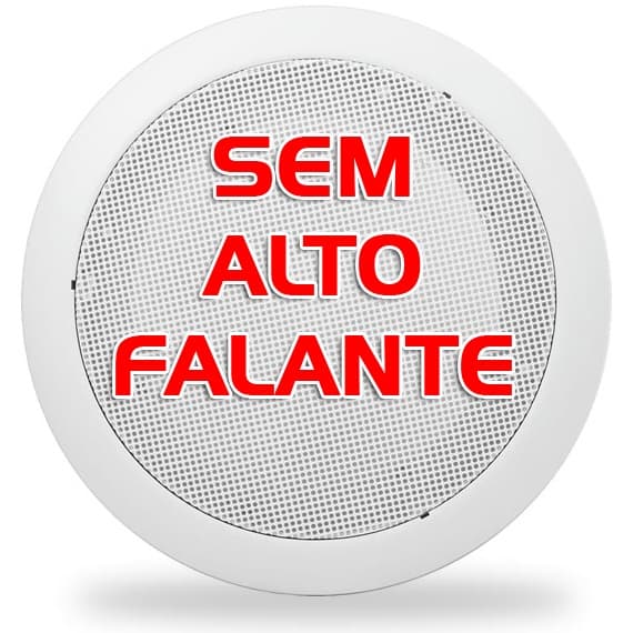 Arandela Redonda 6 Polegadas Branca Para Falante Teto De Gesso