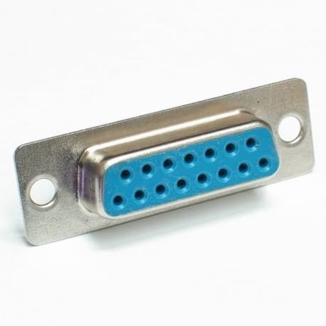 Kit 10 Peças - Conector Db15 Fêmea + Capa Kit Curto Preta