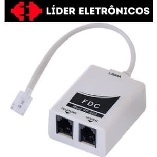 Micro Filtro Adsl Telefone Modem Internet Duplo