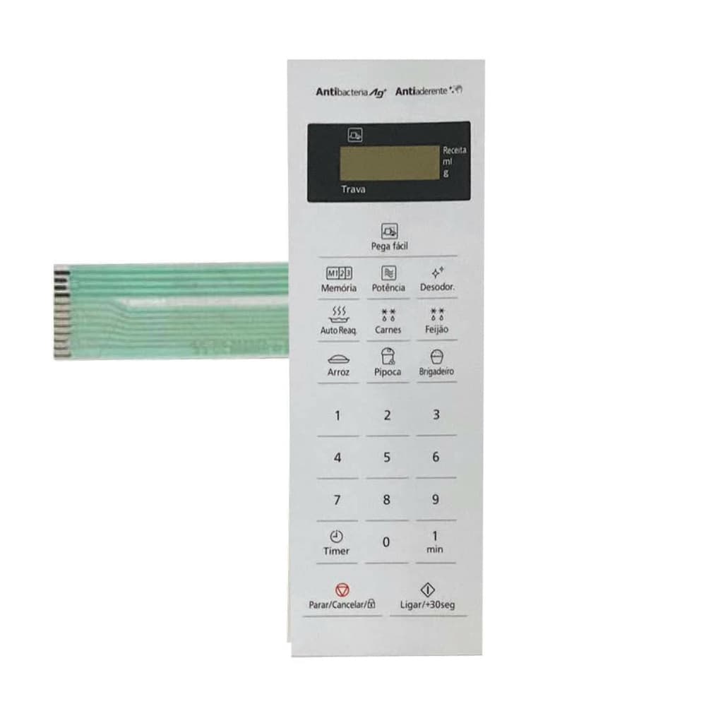 MEMBRANA COMPATIVEL MICROONDAS PANASONIC NNST25 LW BRANCA