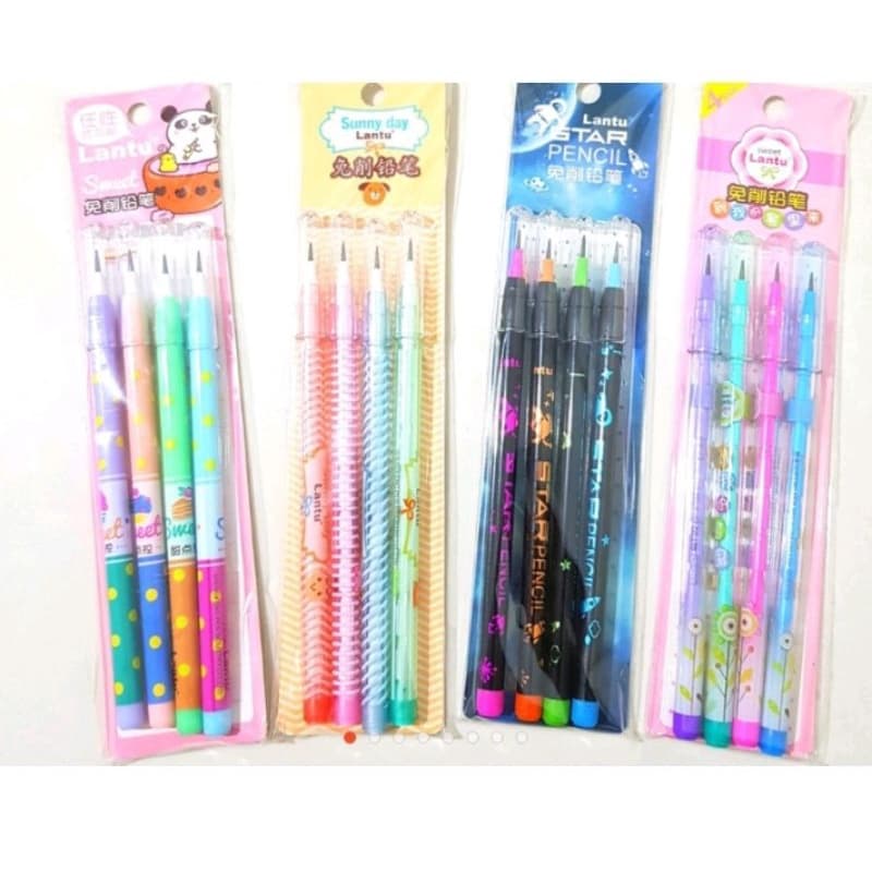 kit 4 lapiseira troca ponta