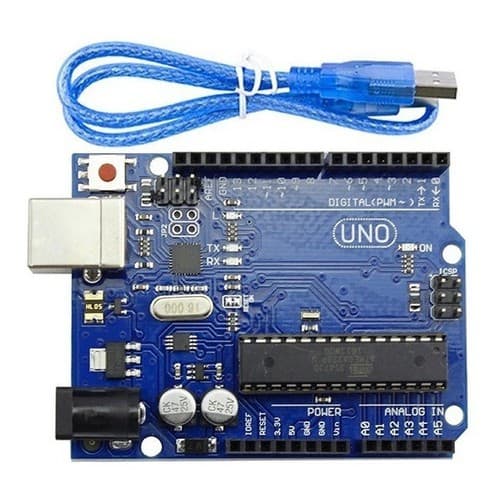 Uno R3 MEGA328P Modelo Italiano com Cabo USB - Realengo