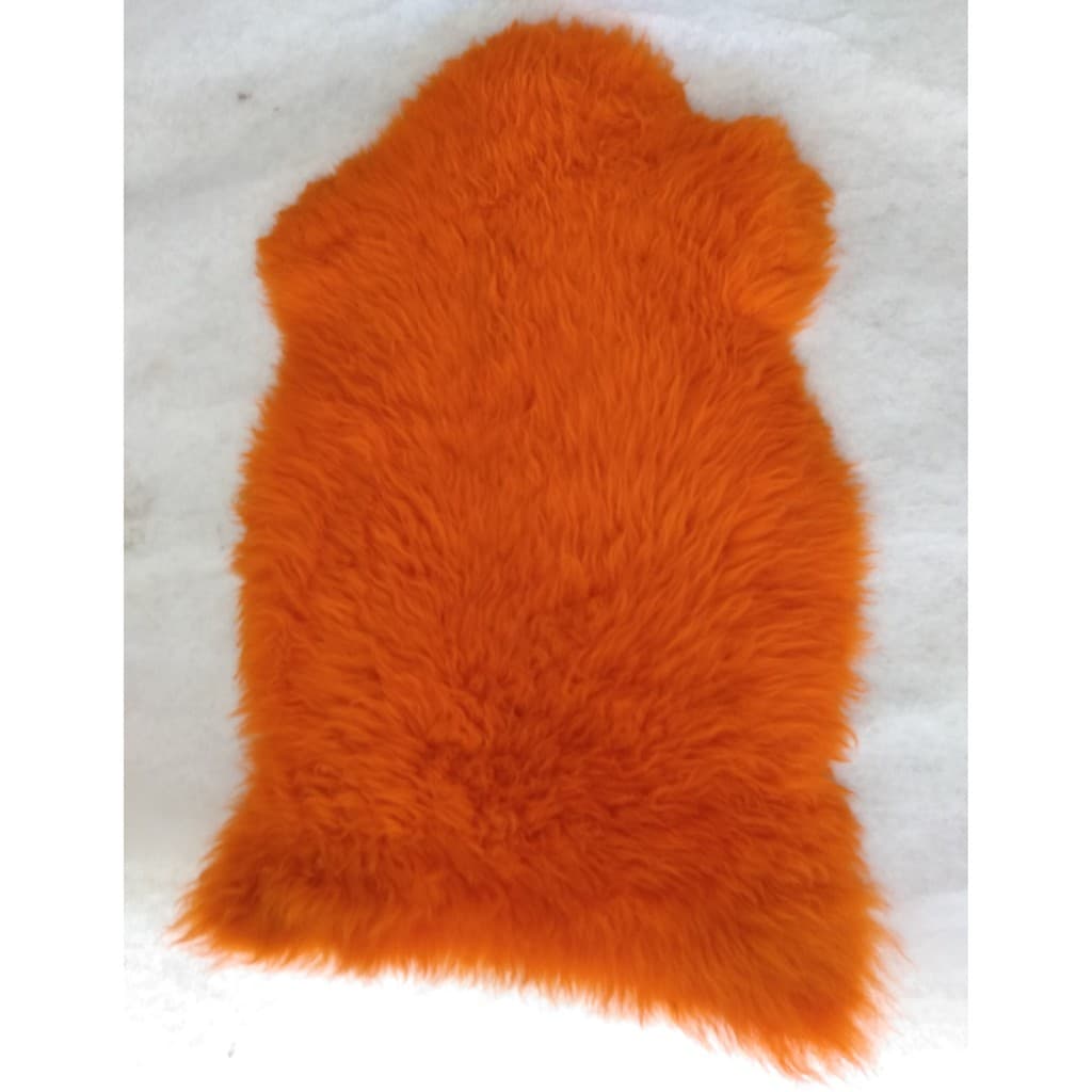 Pelego Couro de Ovelha Laranja