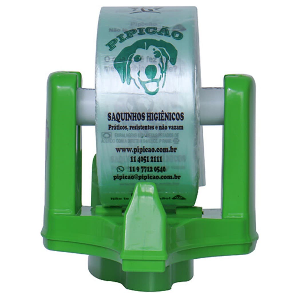 Suporte de Parede Com 1000 Saquinhos Higiênicos Cata Caca Pipicão