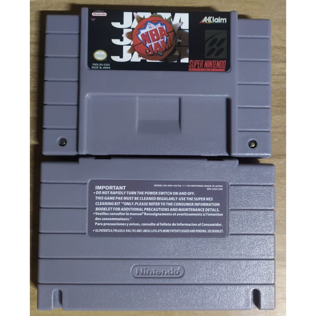 NBA JAM cartucho novo Super Nintendo