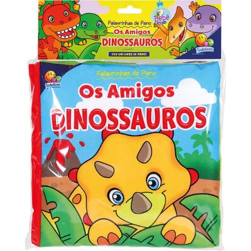 Palavrinhas de Pano :Amigos Dinossauros - Livro de Pano