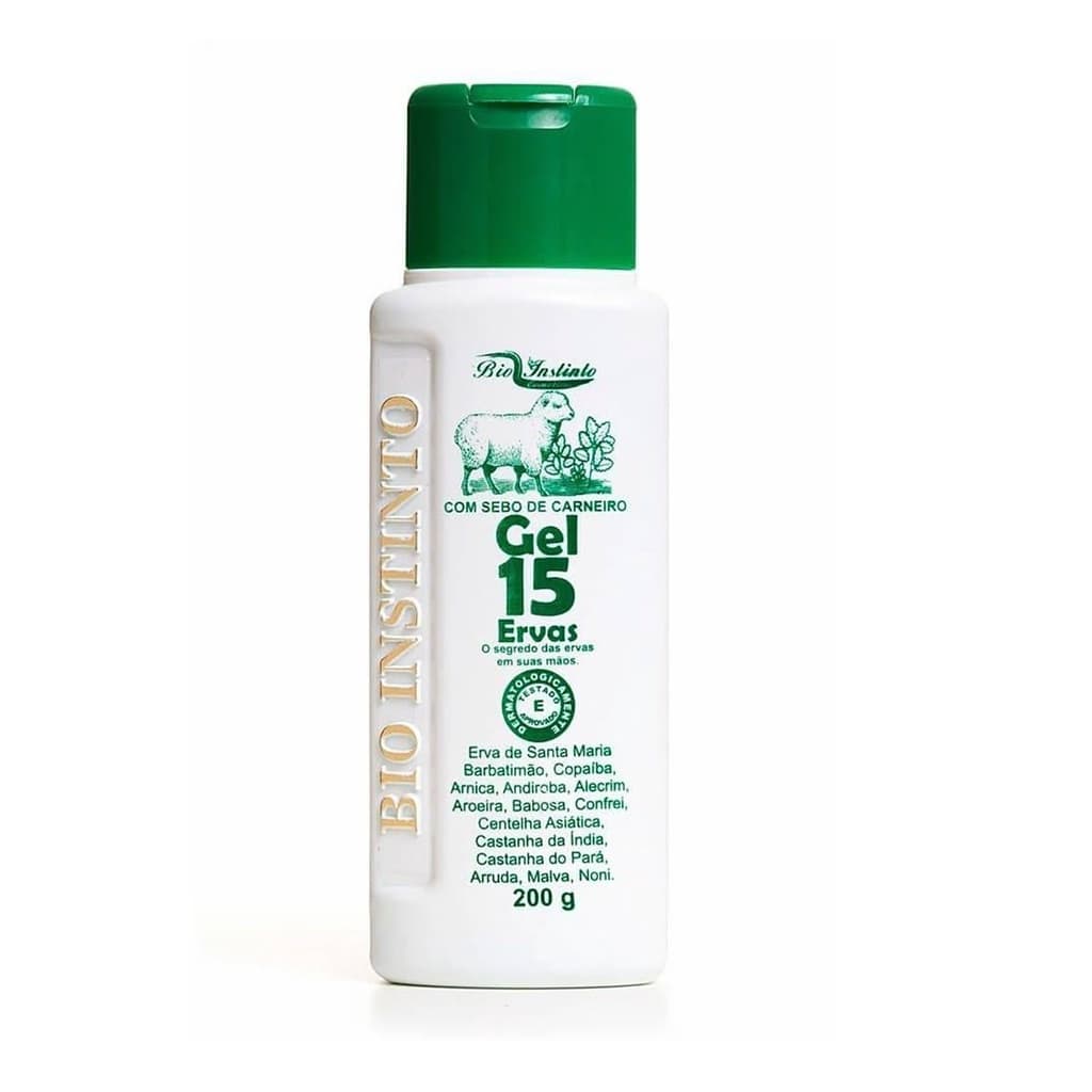 Gel 15 Ervas Frasco 200g(575) - Bio Instinto