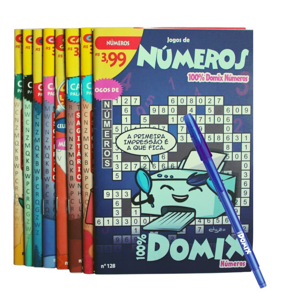 Kit 8 Passatempos Jogos De Letras Jogos De Números E Brinde