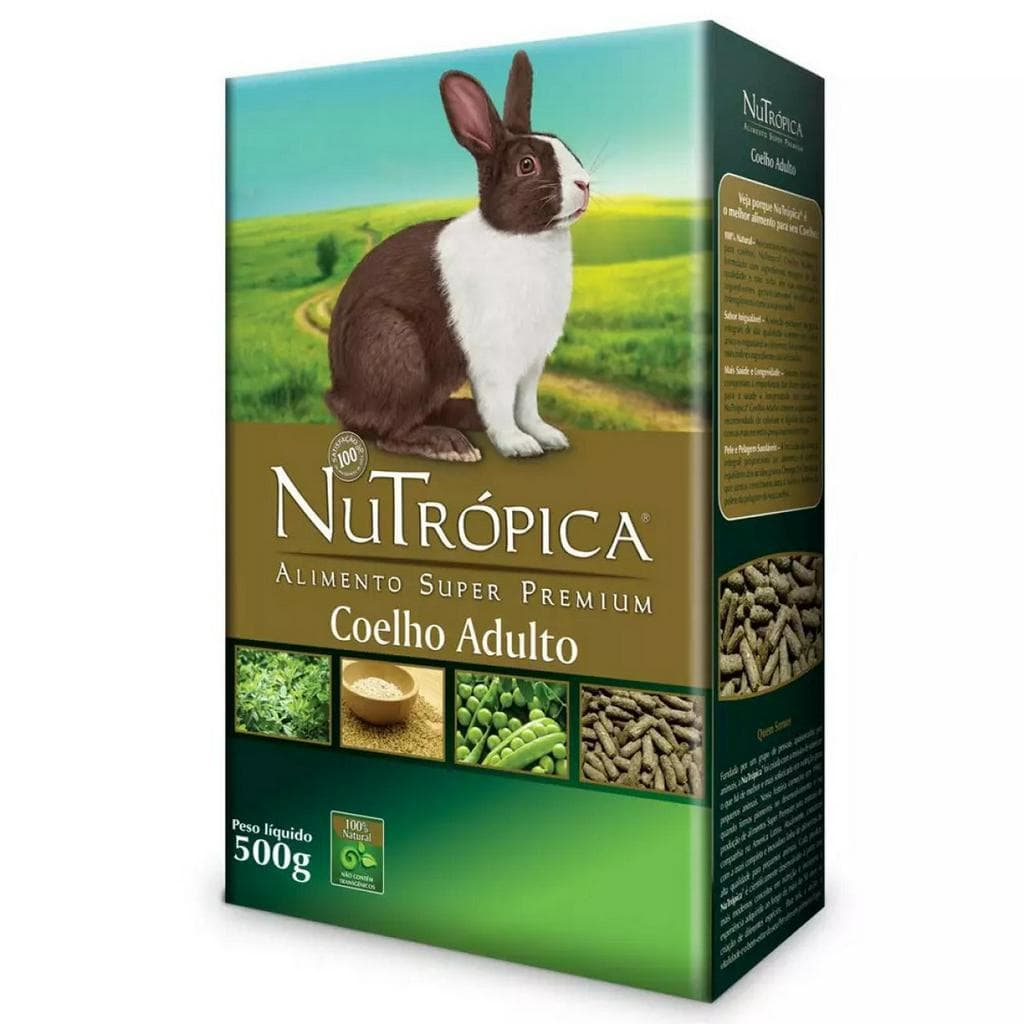Ração Para Coelhos Adultos 500g Nutrópica