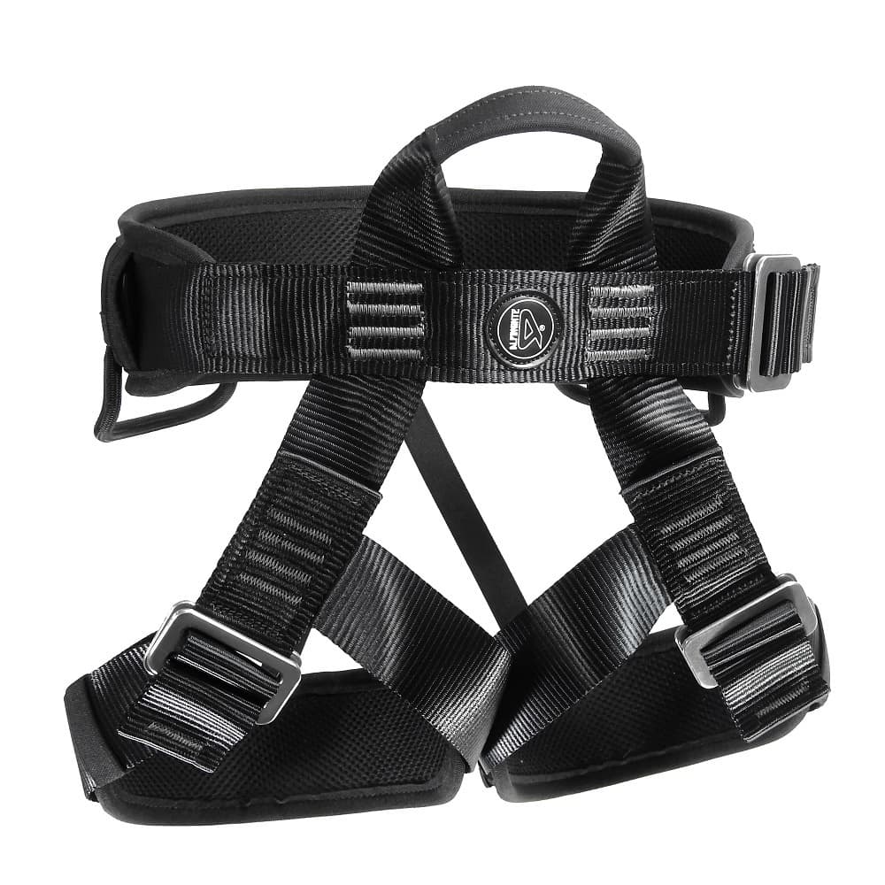 Cadeirinha BASIC CONFORT TATICA Ajuste Rapido Preta Rapel Escalada ALPIMONTE